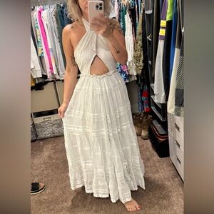 Rococo Sand White dress NWT with flaw